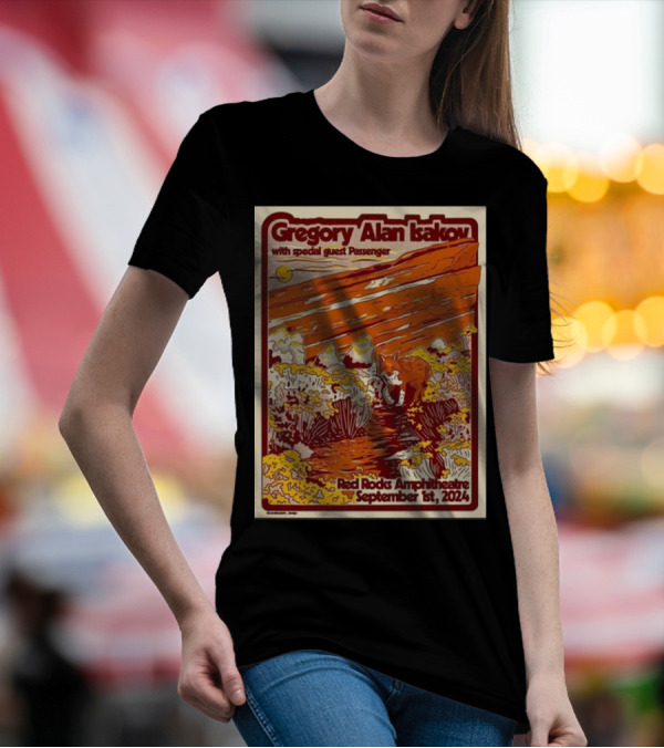 Gregory Alan Isakov With Special Guest Passenger Red Rocks Amphitheatre September 1st, T-Shirt