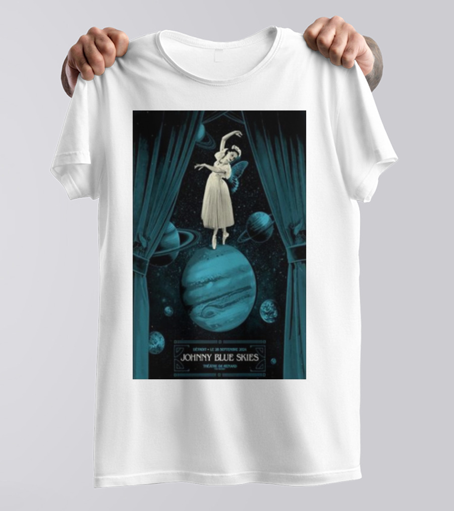 Johnny Blue Skies September 28 2024 Fox Theatre Detroit Ballet Dancer Planet T-Shirt