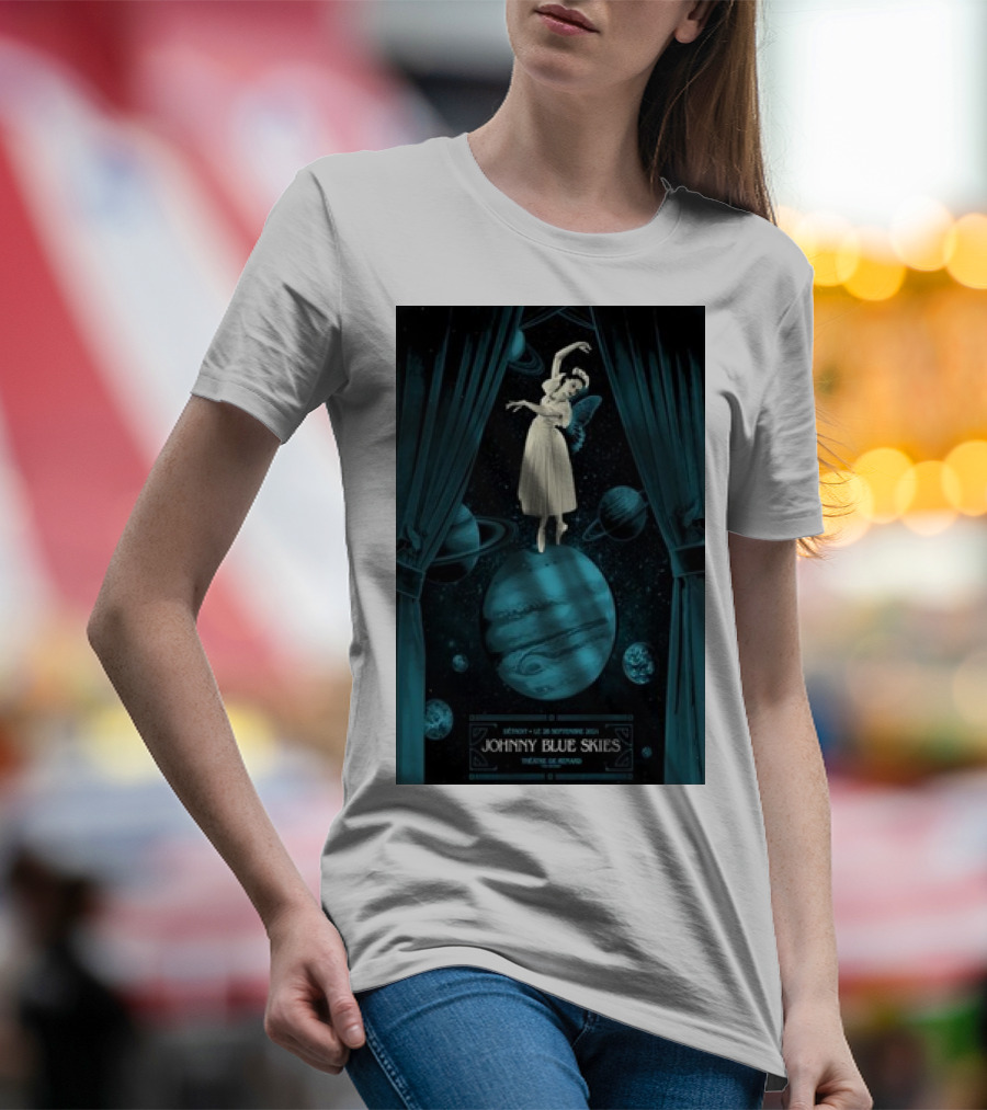 Johnny Blue Skies September 28 2024 Fox Theatre Detroit Ballet Dancer Planet T-Shirt