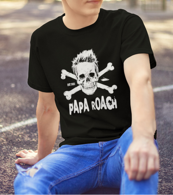 Papa Roach Est. 1993 Skull And Crossbones Rocktober T-Shirt