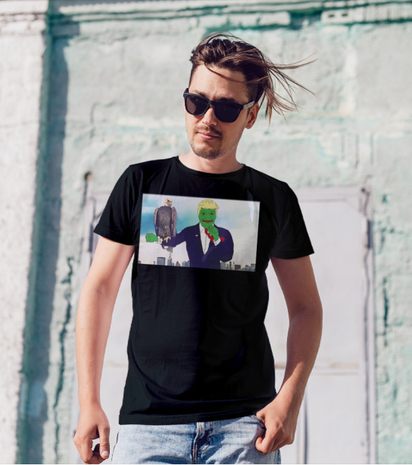 President Donald Trump Pepe The Frog Eagle Meme Funny T-Shirt