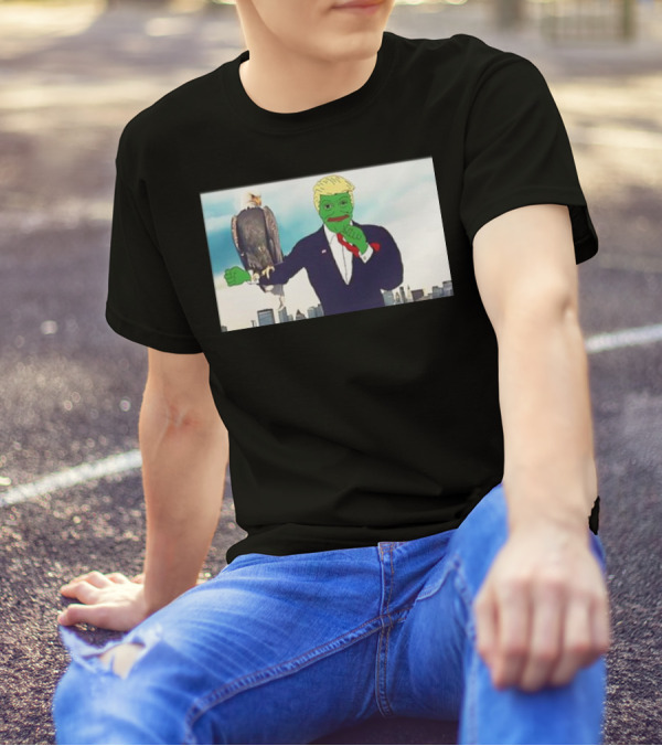 President Donald Trump Pepe The Frog Eagle Meme Funny T-Shirt