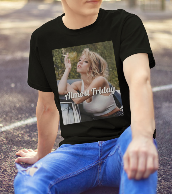 Almost Friday Sydney Sweeney Smoke Car T-Shirt