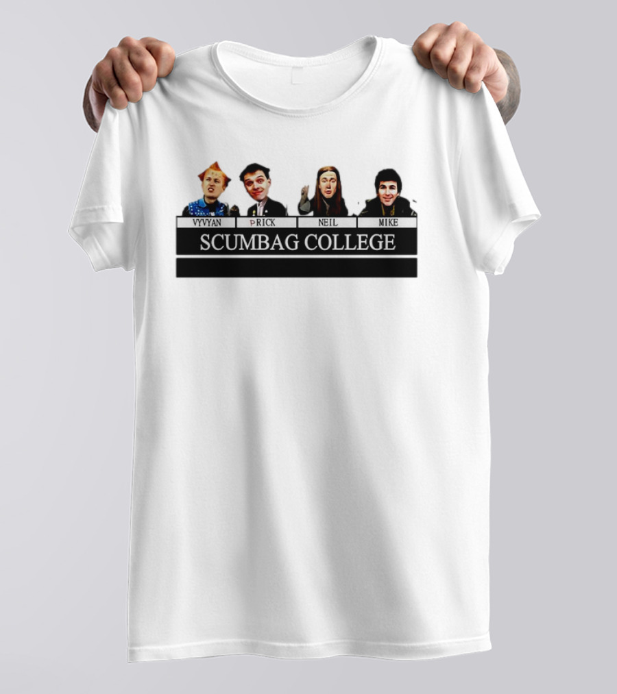 Vyvyan Prick Neil Mike Scumbag College The Young Ones Comedy Series T-Shirt