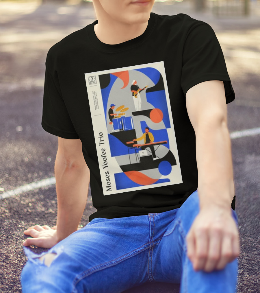 Moses Yoofee Trio Live At Jassmine Warszawa Poland October 11 T-Shirt