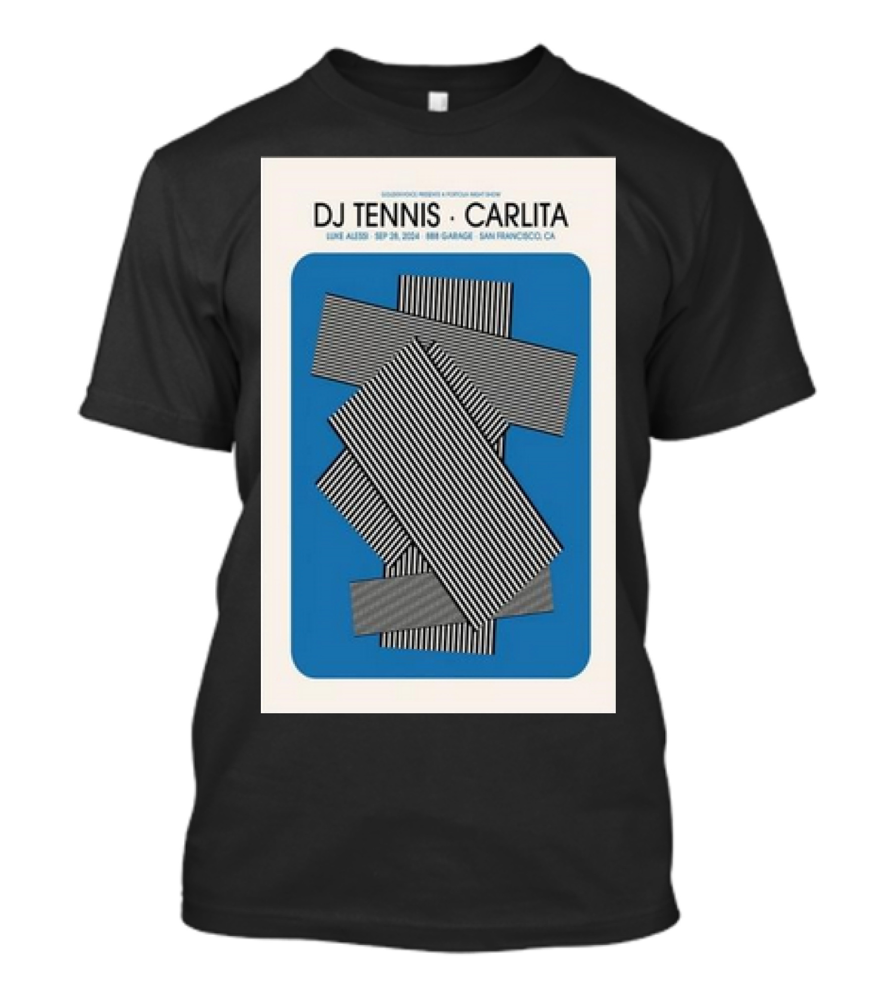 DJ Tennis X Carlita Live At 888 Garage San Francisco September 28 2024 Portola After Party T-Shirt