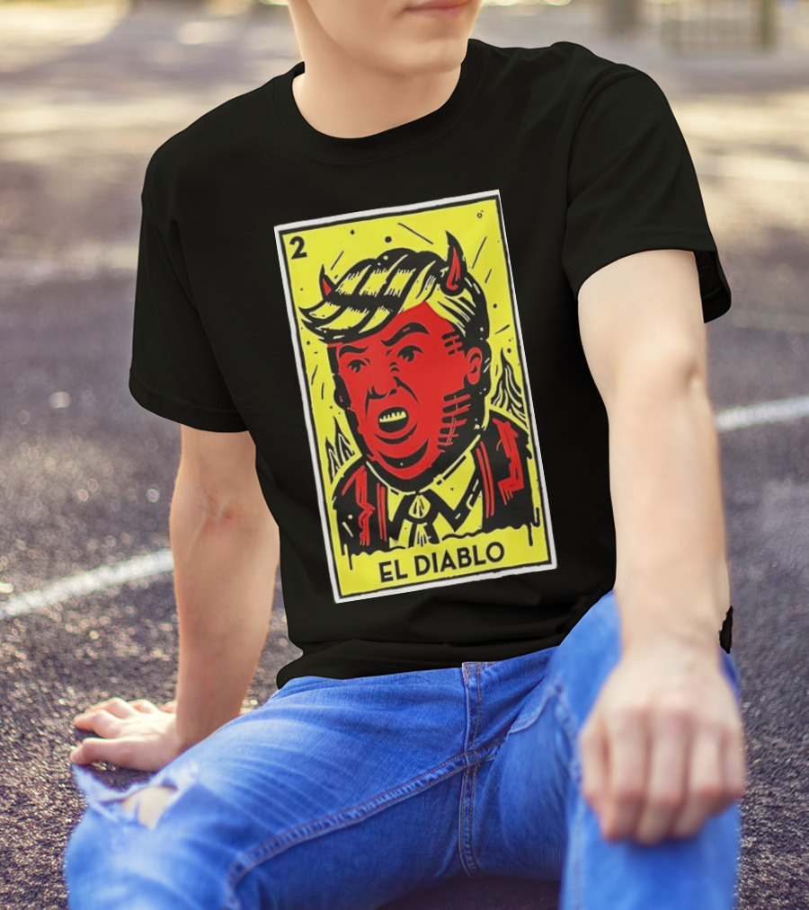 Trump El Diablo Devil Card Two T-Shirt