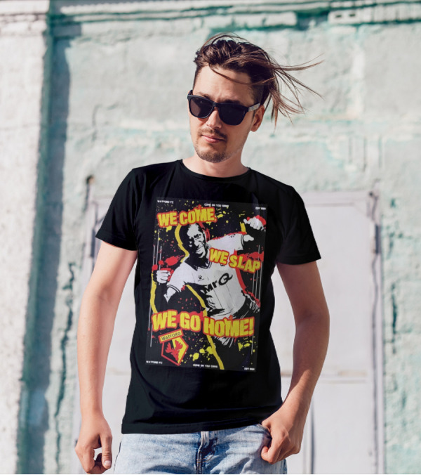 Watford FC We Come We Slap We Go Home Vintage T-Shirt