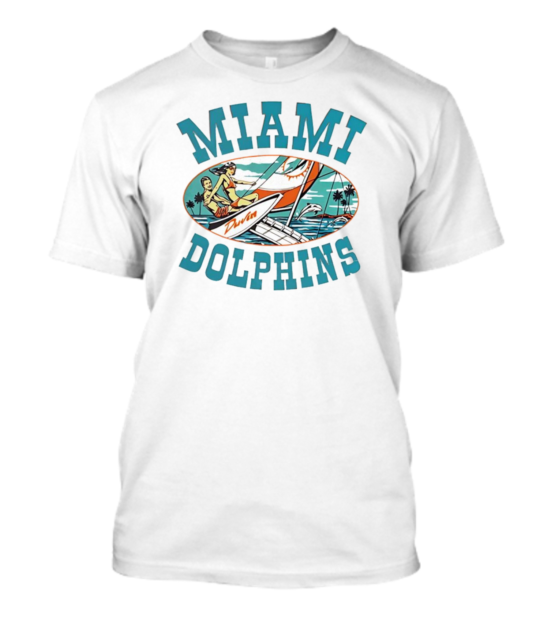 Miami Dolphins Vintage Sailing Adventure T-Shirt