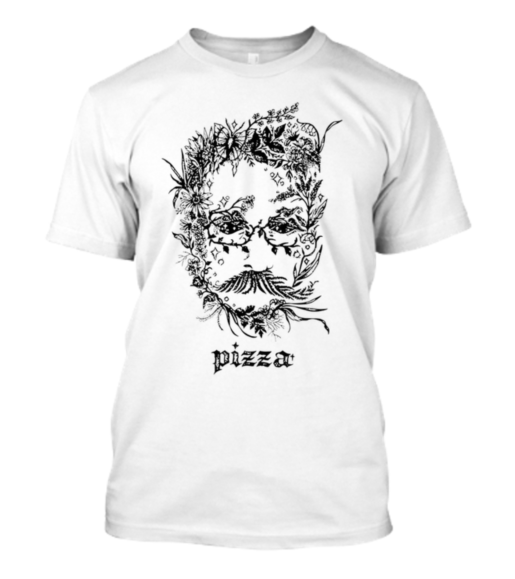 Pizza Nature Floral John T-Shirt