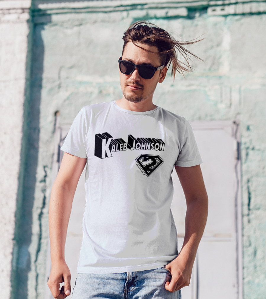 Kaleb Johnson Superhero Logo 2 Typography T-Shirt