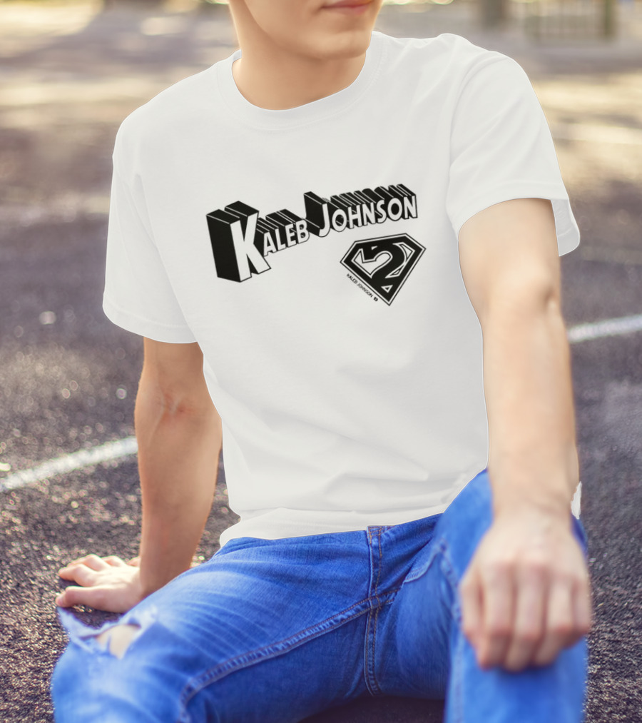 Kaleb Johnson Superhero Logo 2 Typography T-Shirt