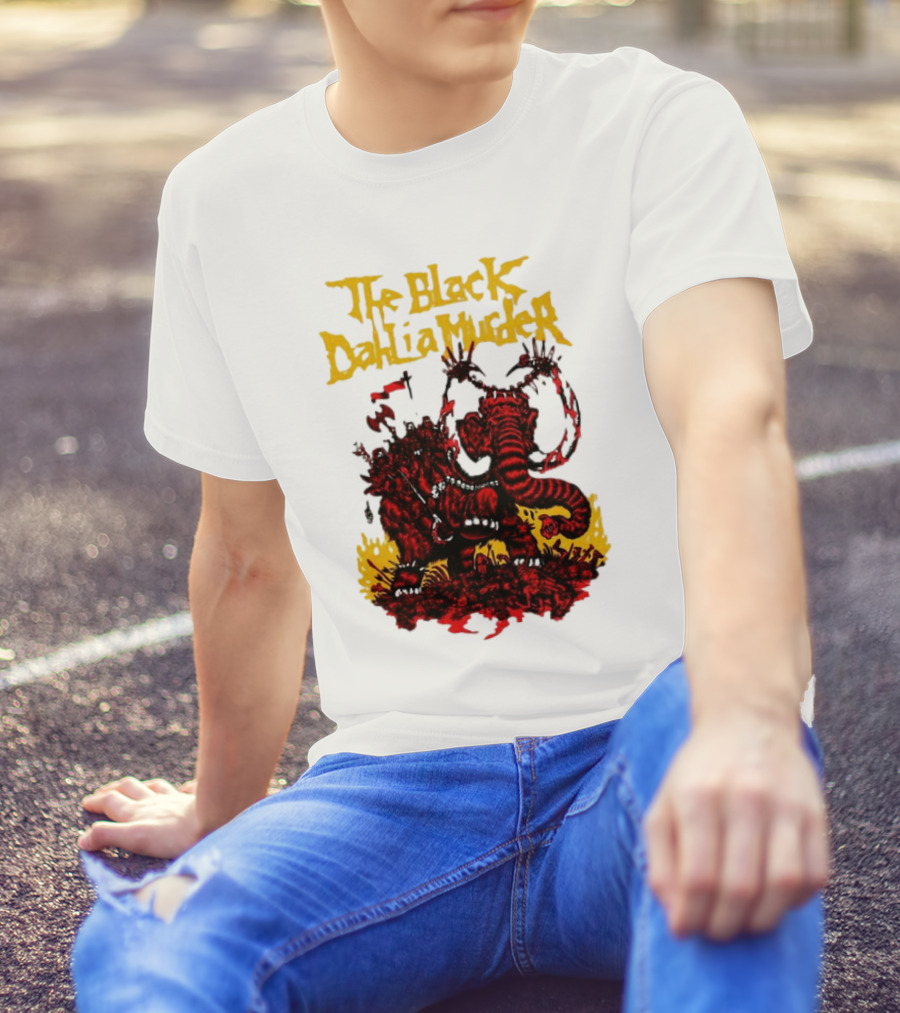 The Black Dahlia Murder Red Mammoth Battle Scene T-Shirt