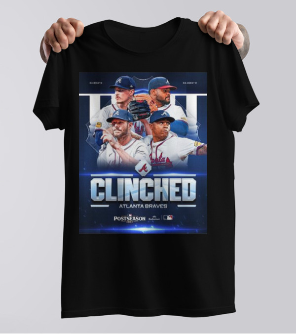 Atlanta Braves 2024 Postseason Clinched MLB Team Player T-Shirt