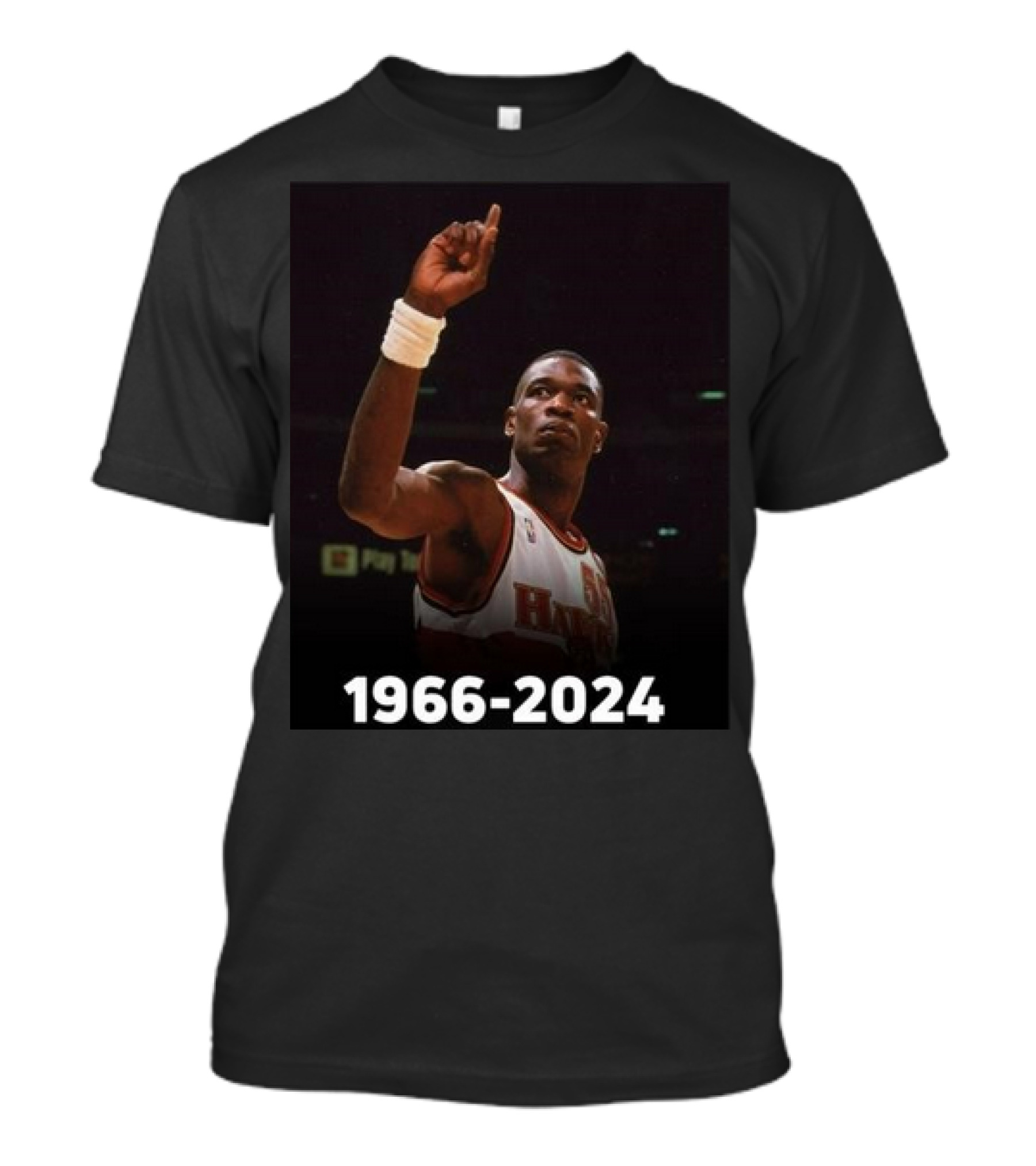 Rip Dikembe Mutombo Atlanta Hawks 1966-2024 T-Shirt