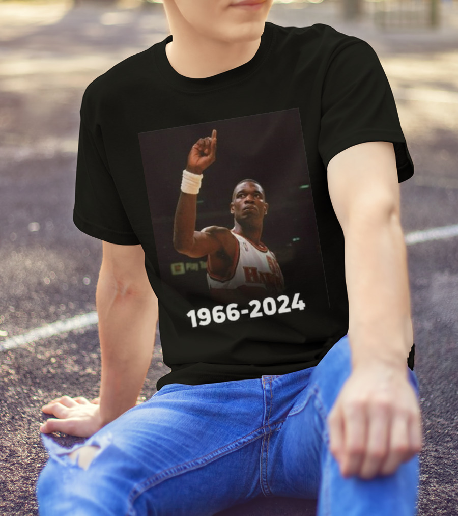 Rip Dikembe Mutombo Atlanta Hawks 1966-2024 T-Shirt