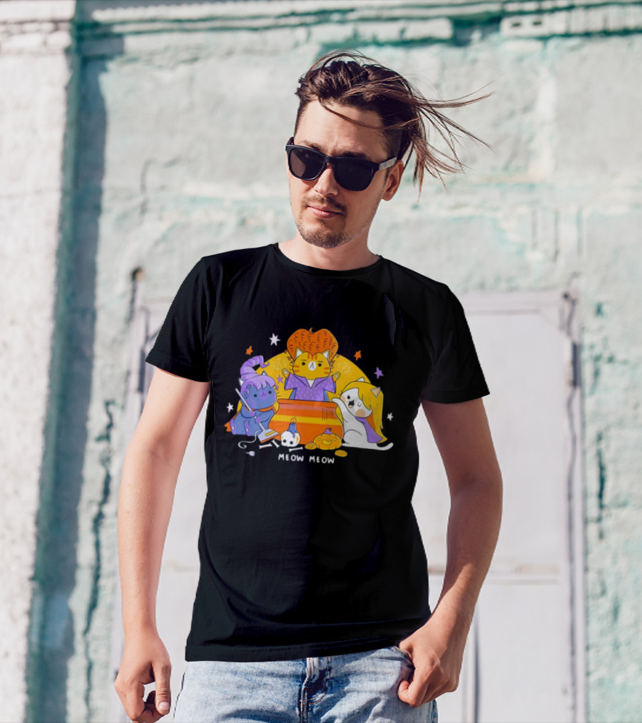 Meow Meow Hocus Pocus The Sanderson Cat Sisters T-Shirt