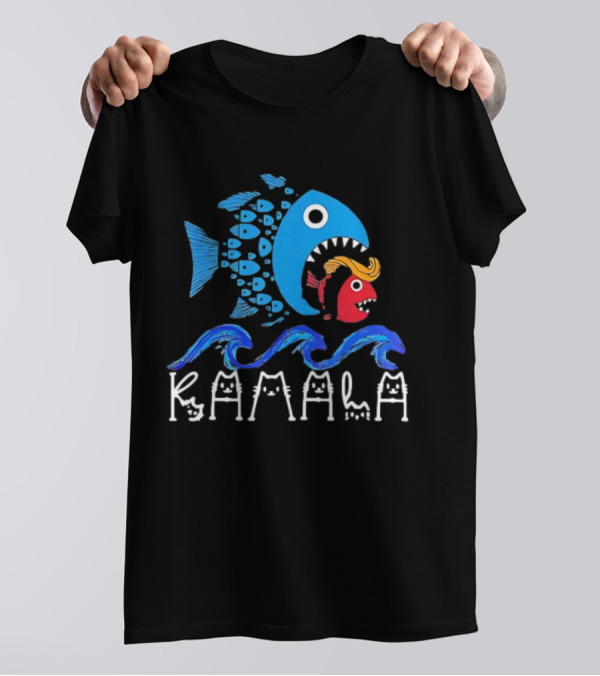 Kamala Harris Fish Eat Fish Trump T-Shirt