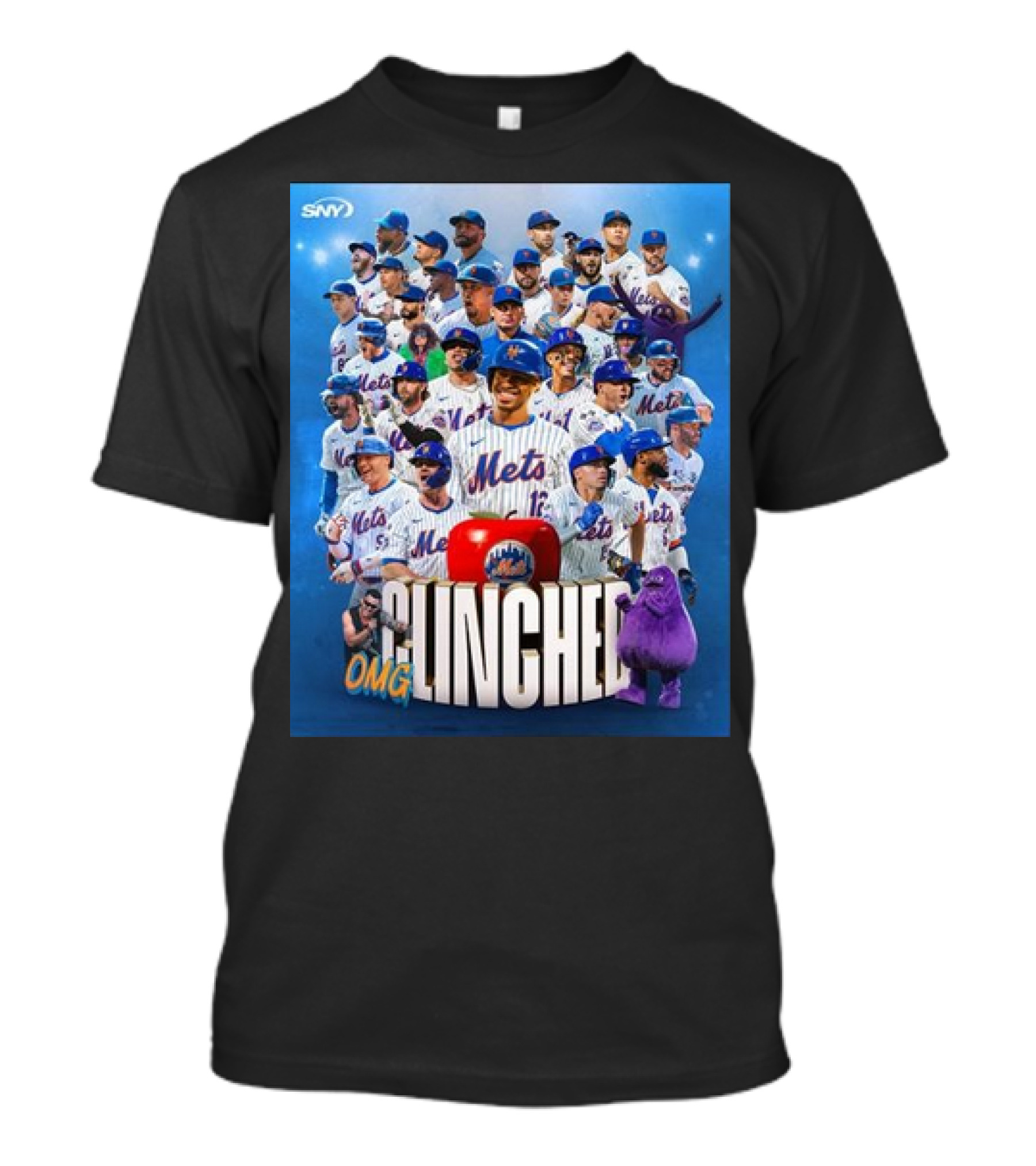 New York Mets OMG Clinched October 2024 Team T-Shirt