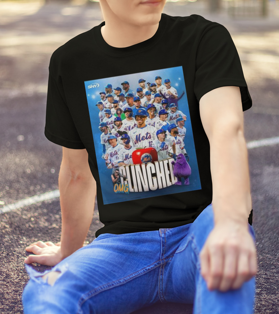 New York Mets OMG Clinched October 2024 Team T-Shirt