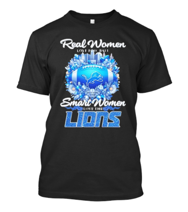 Real Women Love Football Smart Women Love The Detroit Lions Vintage Diamonds Magic T-Shirt