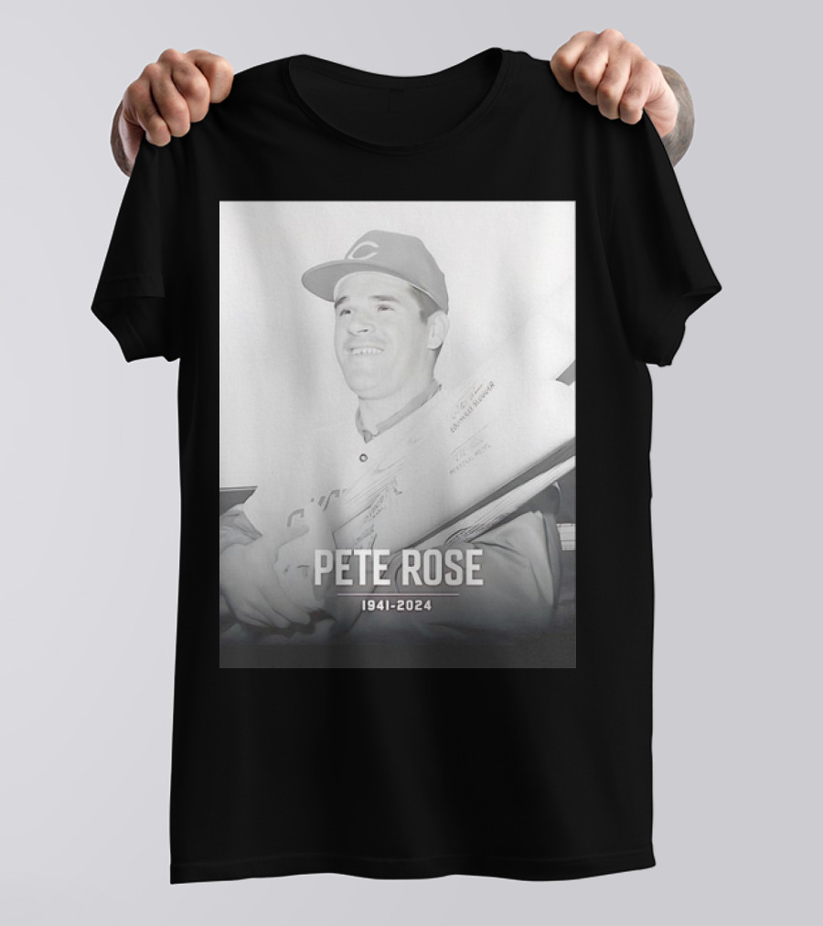 Cincinnati Reds Pete Rose 1941-2024 Thank You For Memories T-Shirt
