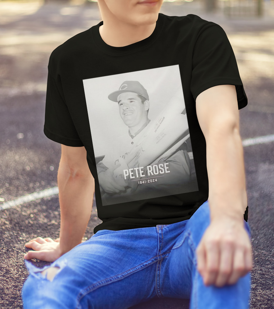 Cincinnati Reds Pete Rose 1941-2024 Thank You For Memories T-Shirt