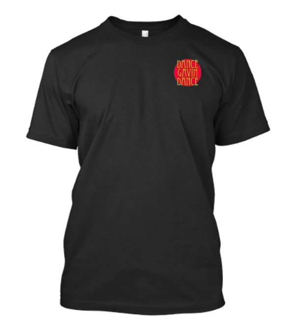 Dance Gavin Dance Kitsune Logo Red Circle Text T-Shirt