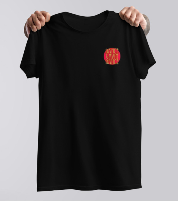 Dance Gavin Dance Kitsune Logo Red Circle Text T-Shirt