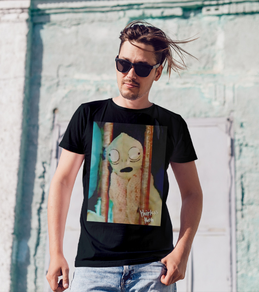Hairless Hutch Retro Creature Design With Signature T-Shirt