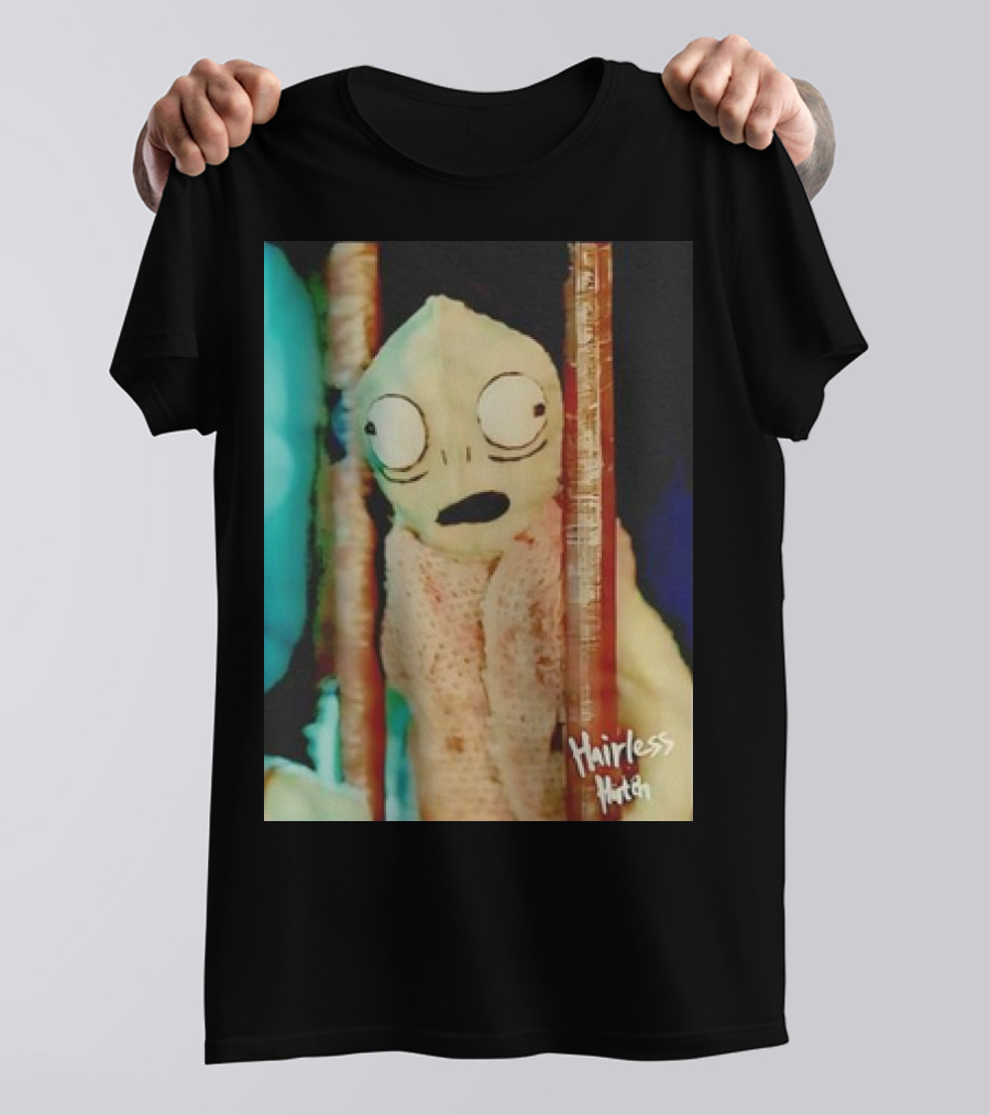 Hairless Hutch Retro Creature Design With Signature T-Shirt