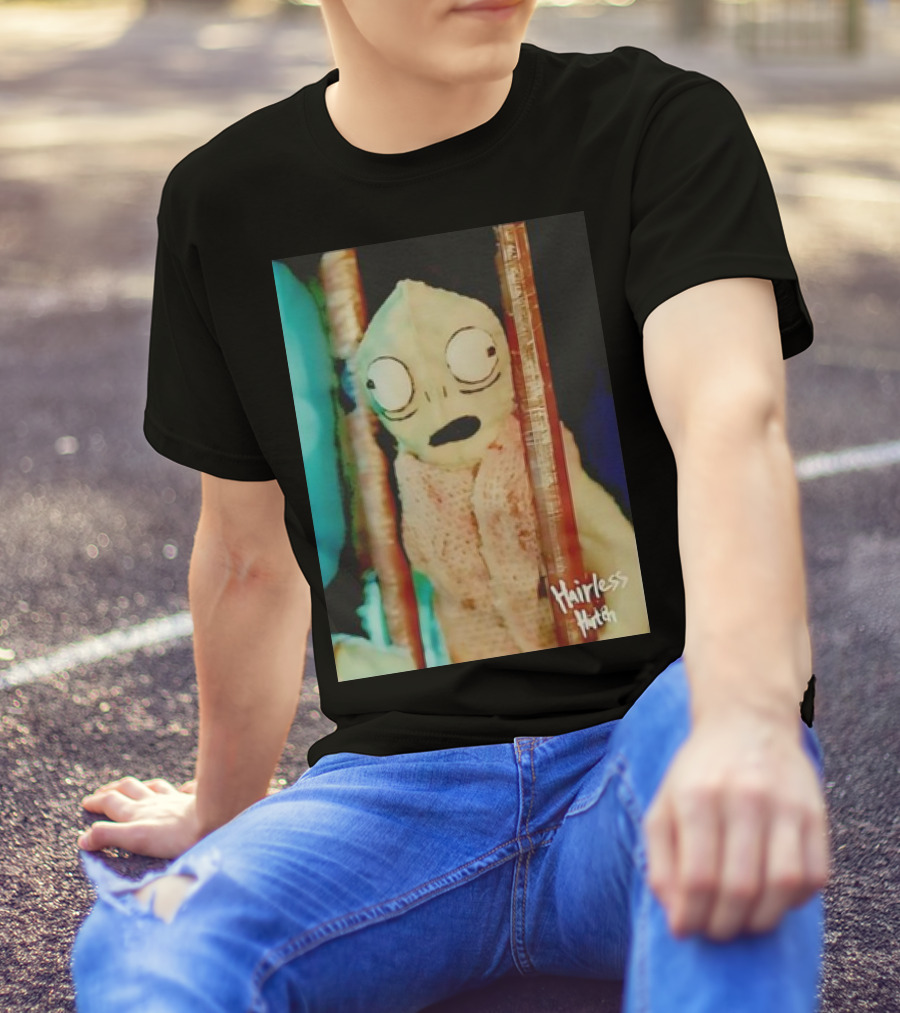 Hairless Hutch Retro Creature Design With Signature T-Shirt