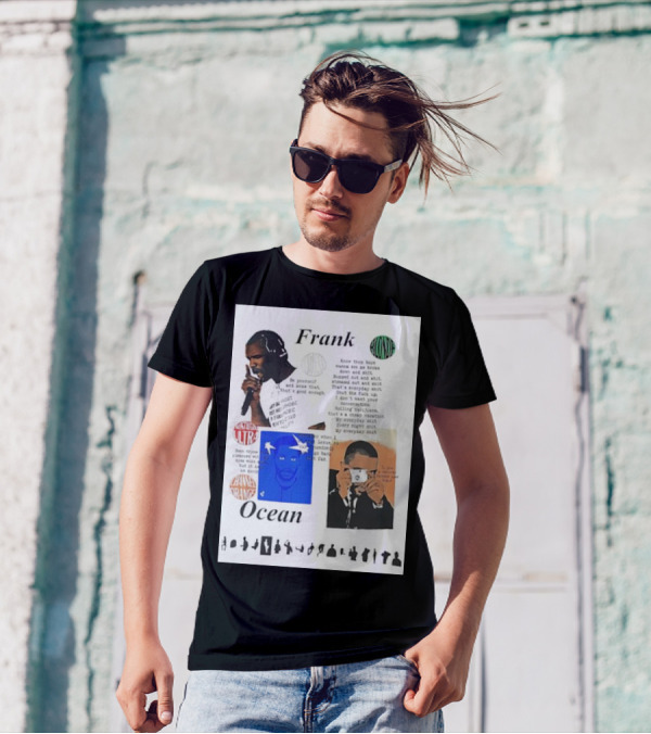 Frank Ocean Nostalgia Ultra Channel Orange Lyrics Collage T-Shirt