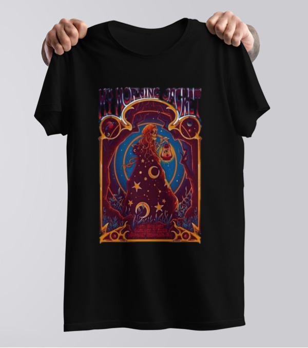 My Morning Jacket October 3 2024 Maymont Richmond Va Mystical Woman Moon And Stars T-Shirt
