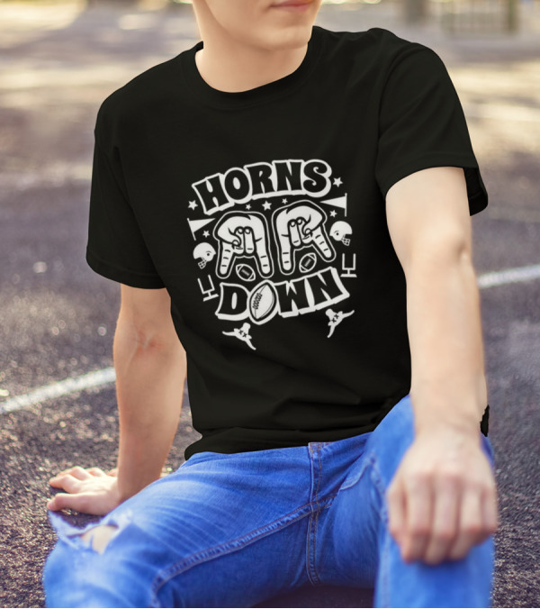 Texas A&M Aggies Horns Down Football Rivalry Fan Gesture T-Shirt