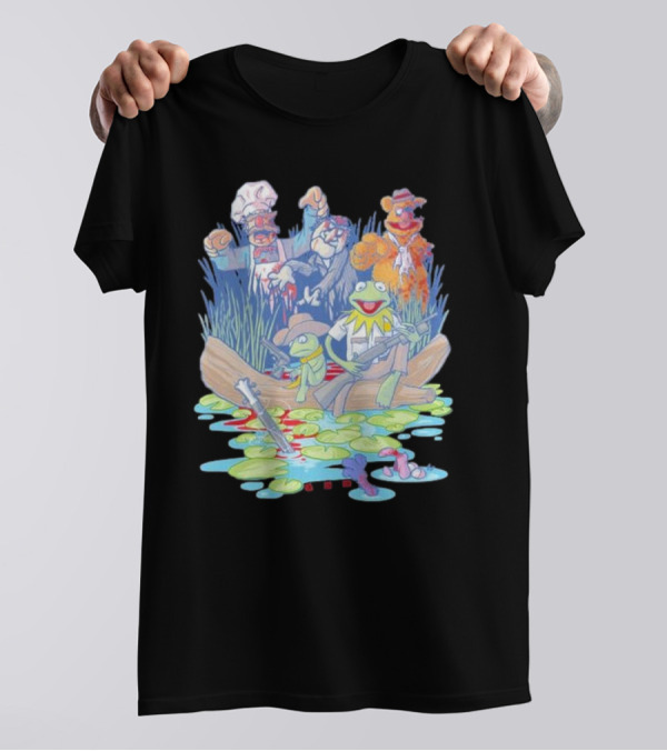 Walking Dead Muppets Parody Swamp Boat Adventure T-Shirt
