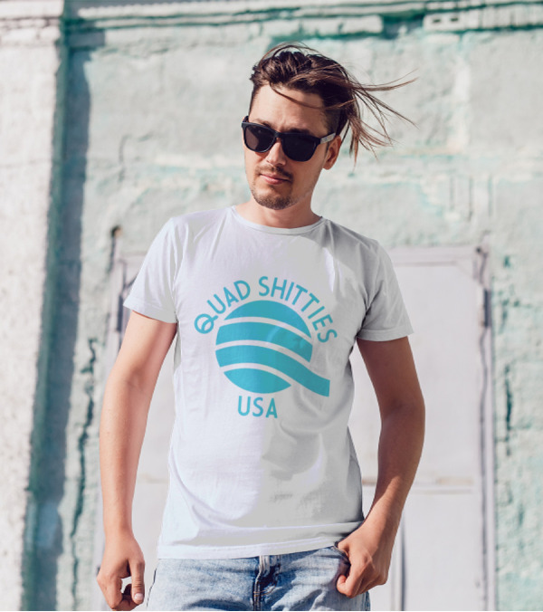 Quad Shitties USA Wavy T-Shirt