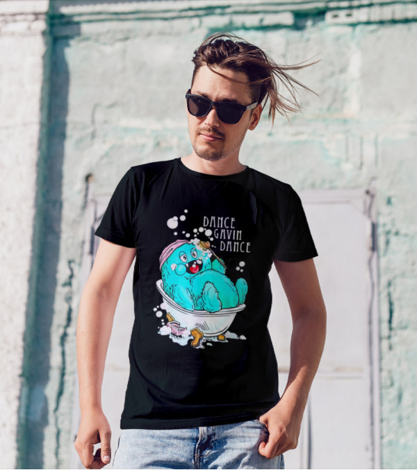 Dance Gavin Dance Band Happy Gobby In Bathtub T-Shirt