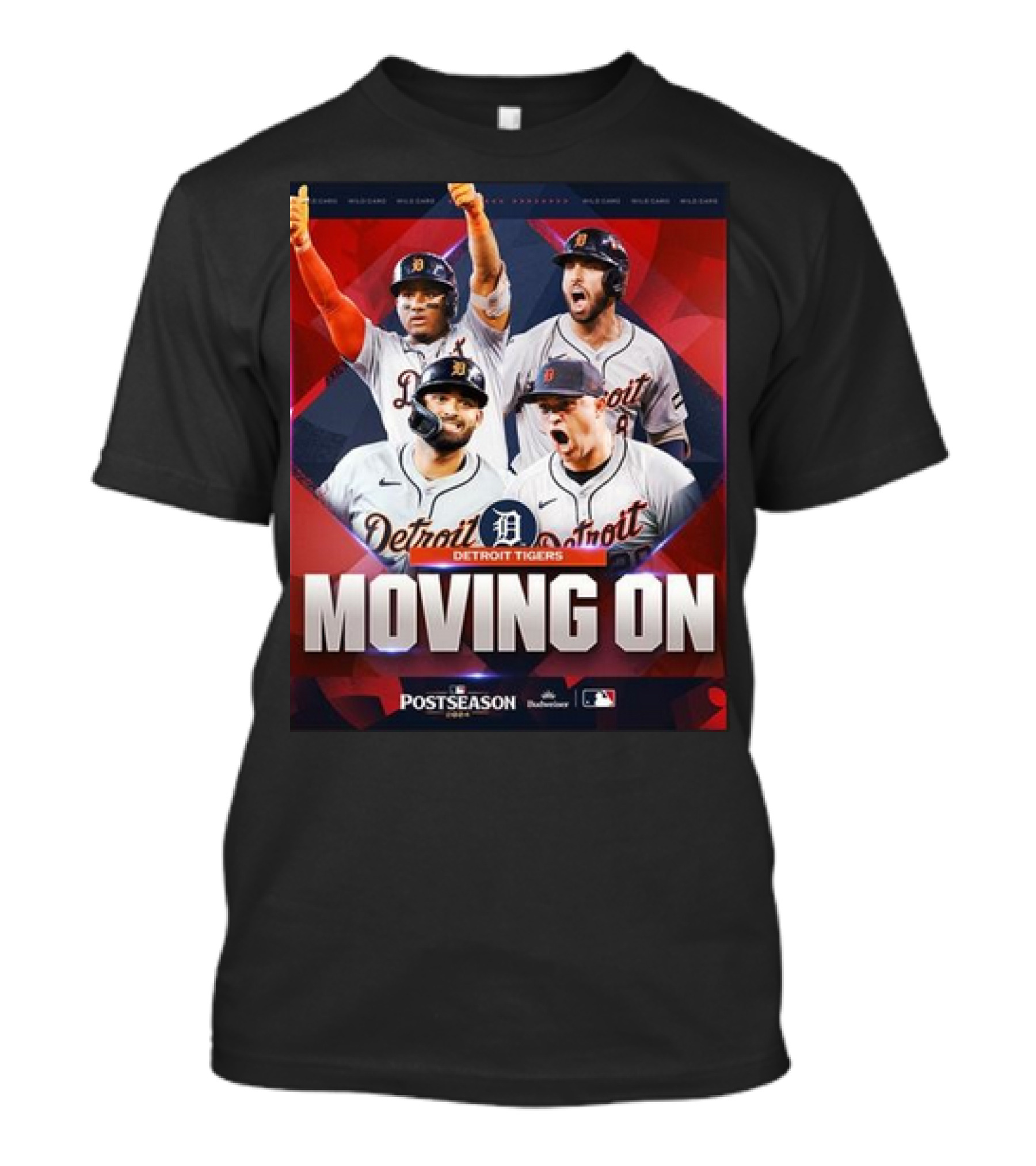 Detroit Tigers Moving On To Postseason American League Division Series MLB Playoffs T-Shirt