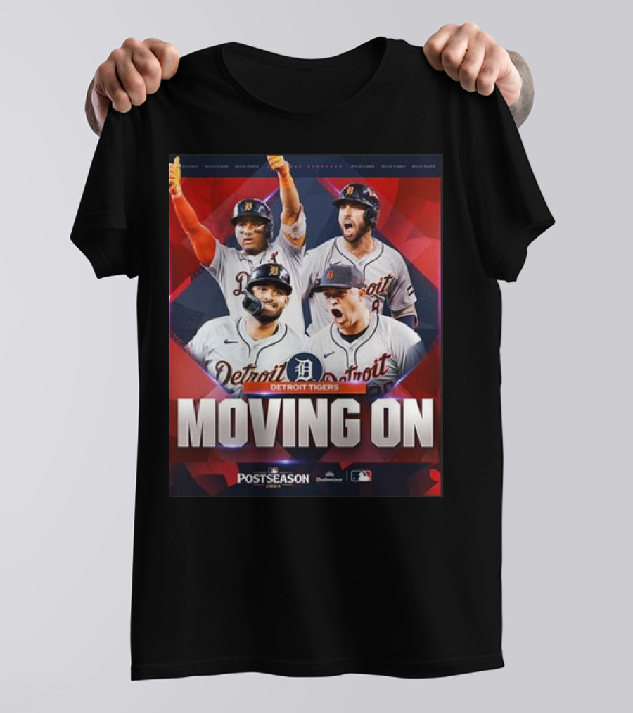 Detroit Tigers Moving On To Postseason American League Division Series MLB Playoffs T-Shirt