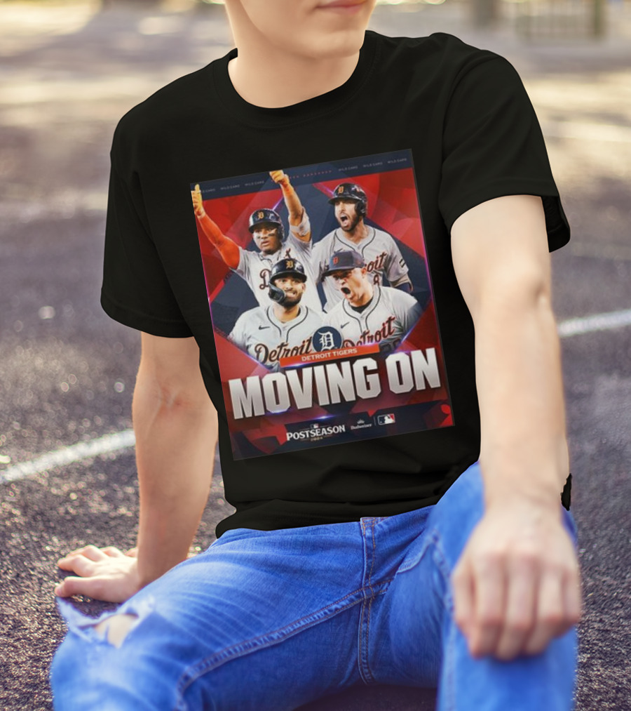 Detroit Tigers Moving On To Postseason American League Division Series MLB Playoffs T-Shirt