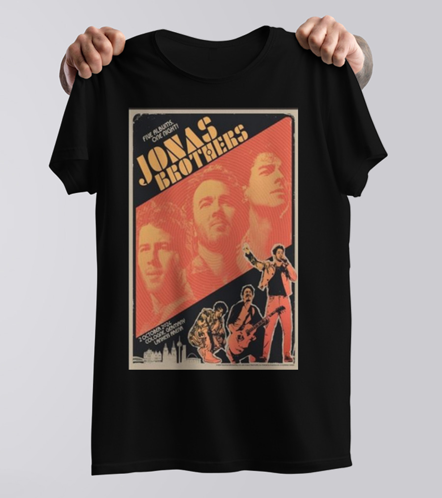 Jonas Brothers Five Albums One Night October 2, 2024 Lanxess Arena Cologne Germany T-Shirt