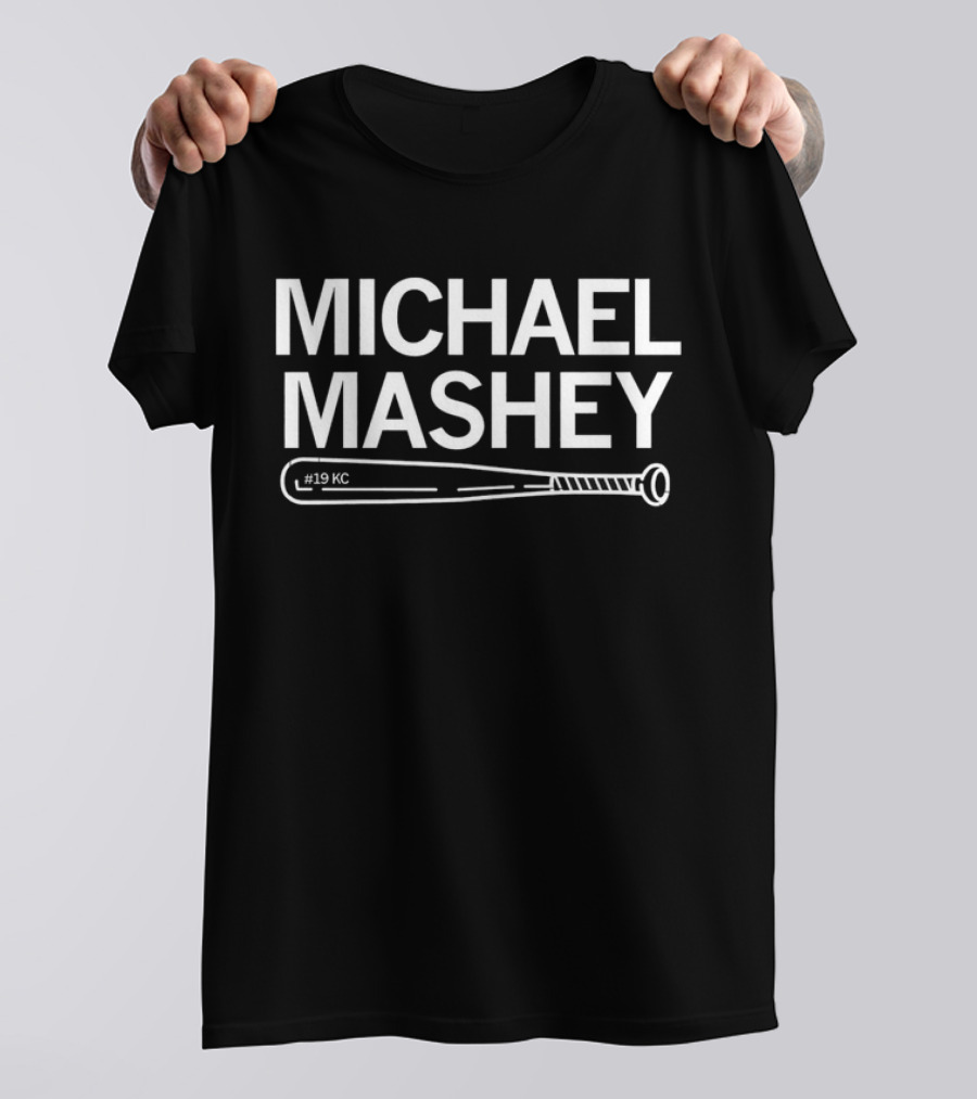 Michael Mashey #19 KC Kansas City Royals Baseball T-Shirt