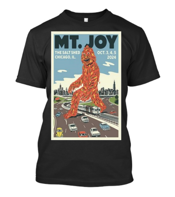 Mt. Joy The Salt Shed Chicago October 3-5 2024 Concert With City And Monster T-Shirt