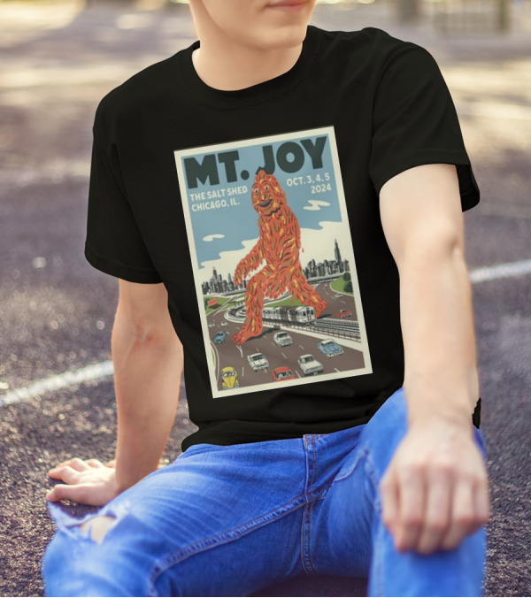Mt. Joy The Salt Shed Chicago October 3-5 2024 Concert With City And Monster T-Shirt