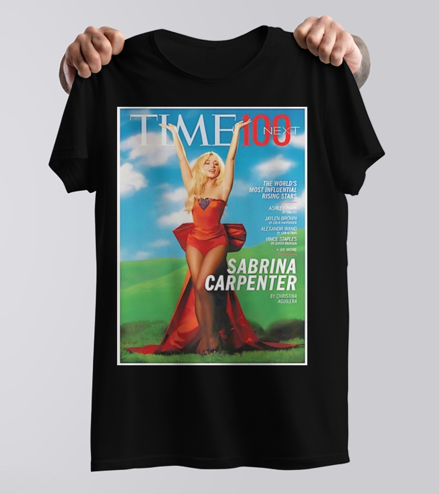 TIME 100 Next The World's Most Influential Rising Stars Sabrina Carpenter By Christina Aguilera T-Shirt