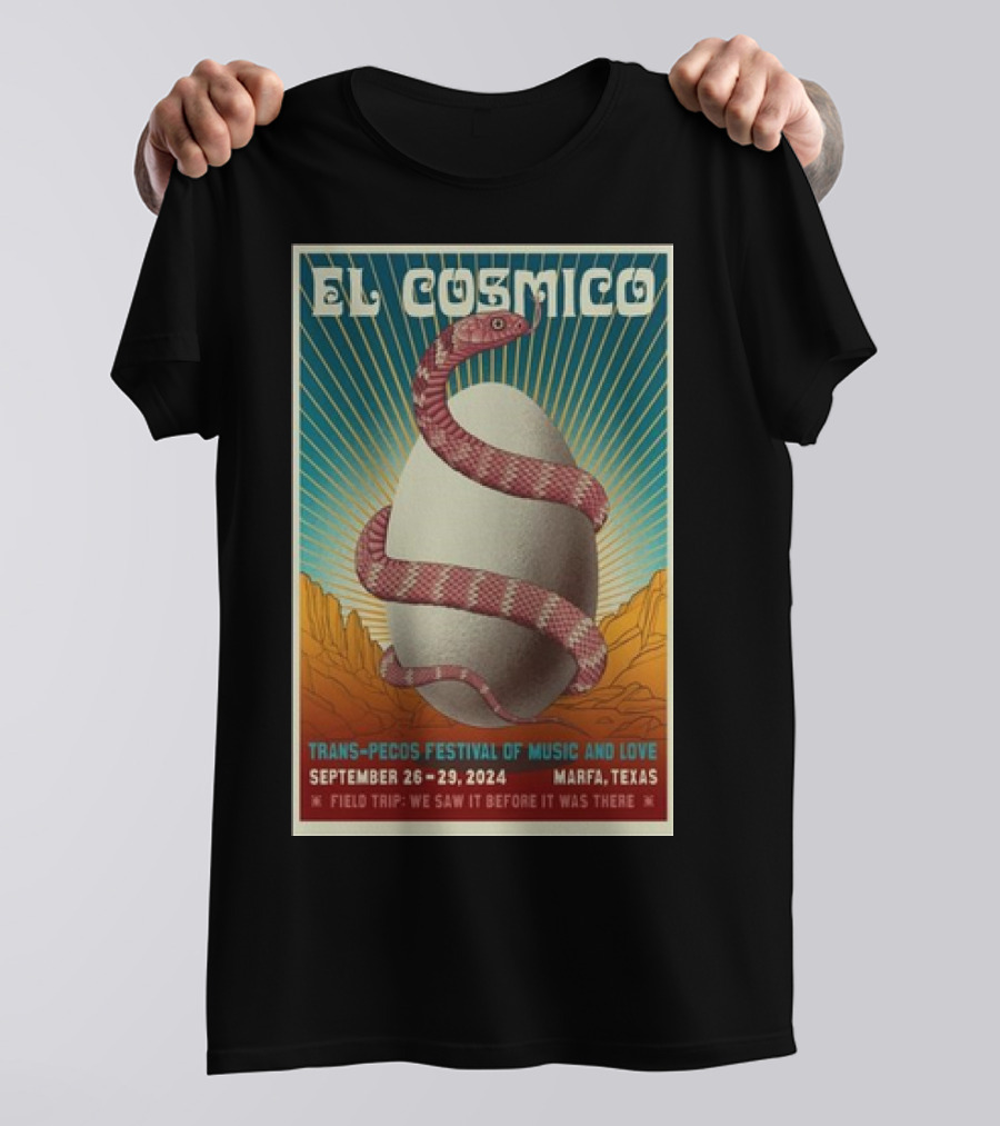 El Cosmico Trans-Pecos Festival Of Music And Love September 26-29 2024 Marfa Texas T-Shirt