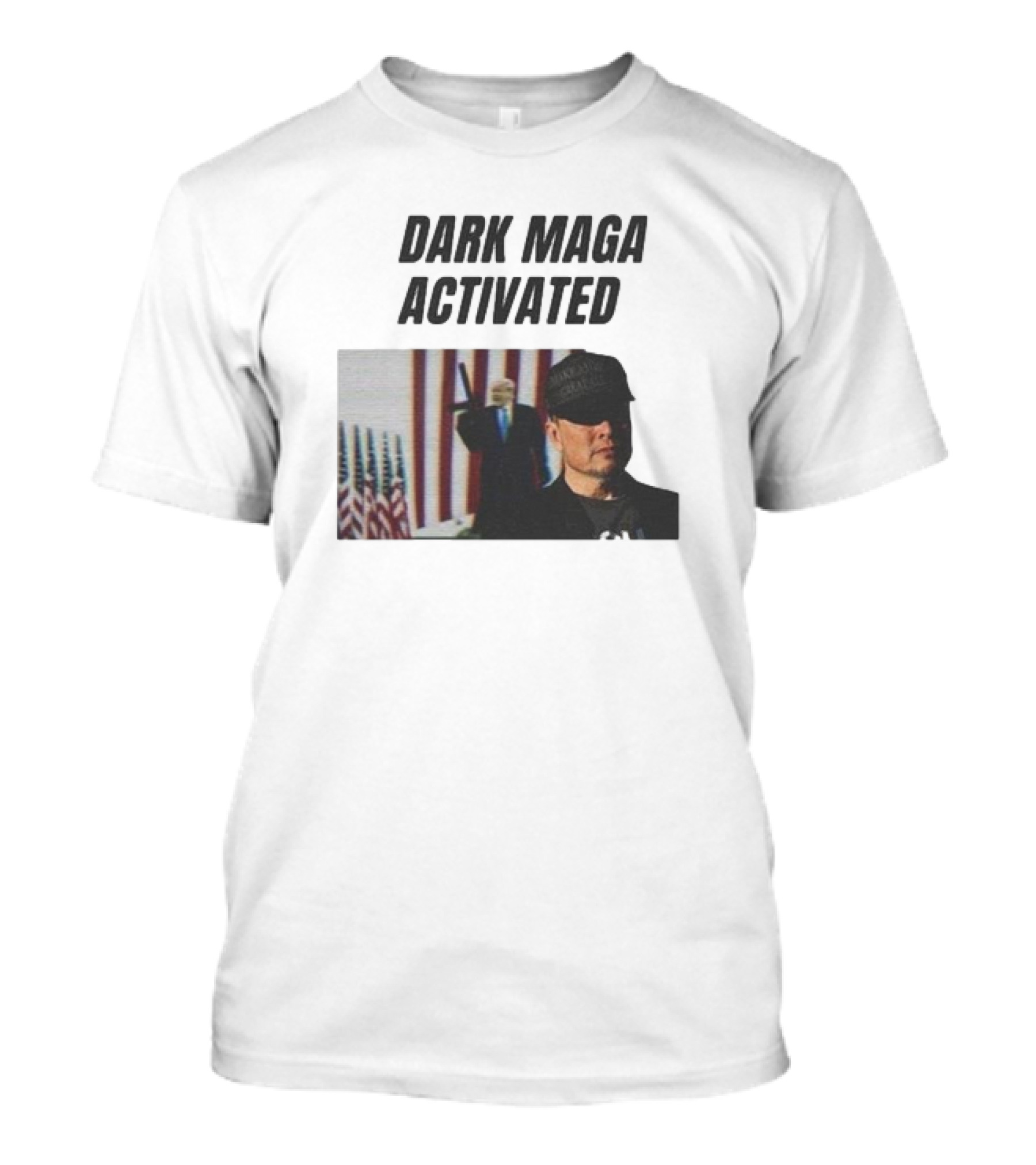Dark MAGA Activated Rally Trump Musk T-Shirt