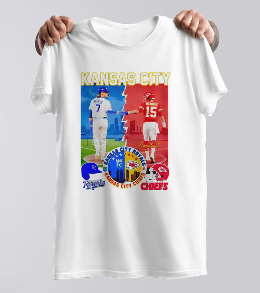 Kansas City Mahomes Chiefs Royals Witt Jr. T-Shirt