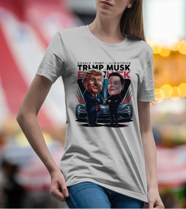 DONALD TRUMP And ELON INTERVIEW TRUMP AND MUSK ELON MUSK T-Shirt